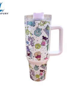 Magic Park Monsters 40 oz Kawaii Travel Tumbler with Handle