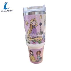 Magic Princess Friends 40 oz Travel Tumbler with Handle