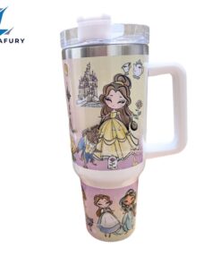 Magic Princess Friends 40 oz Travel Tumbler with Handle