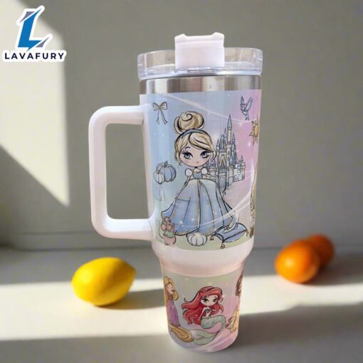 Magic Princess Friends 40 oz Travel Tumbler with Handle