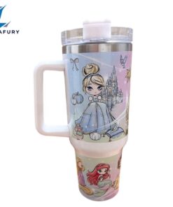 Magic Princess Friends 40 oz Travel Tumbler with Handle