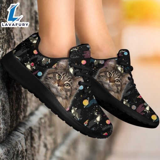 Maine Coon Cat Sneakers Sporty Shoes For Cat Lover