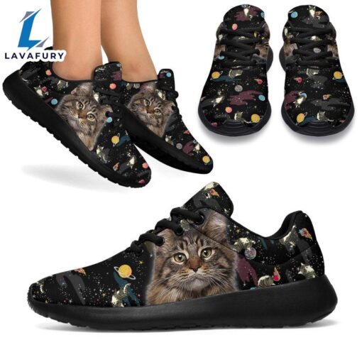 Maine Coon Cat Sneakers Sporty Shoes For Cat Lover