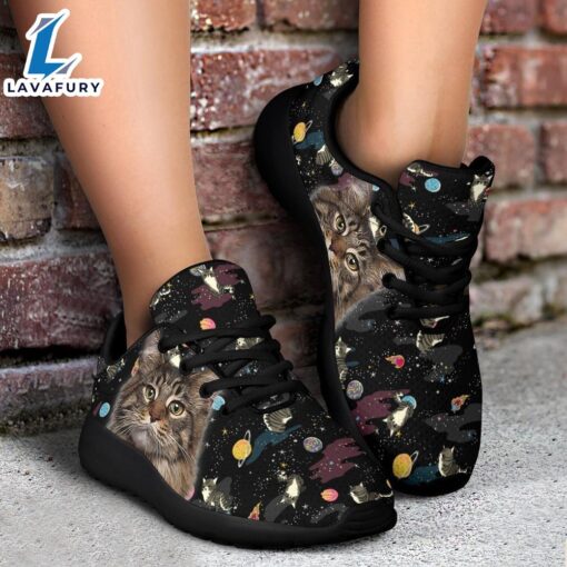 Maine Coon Cat Sneakers Sporty Shoes For Cat Lover