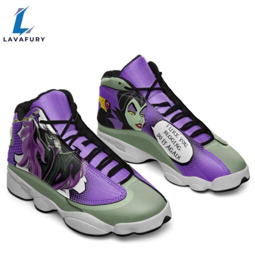 Maleficent J13 Sneakers Custom Comic Style Shoes