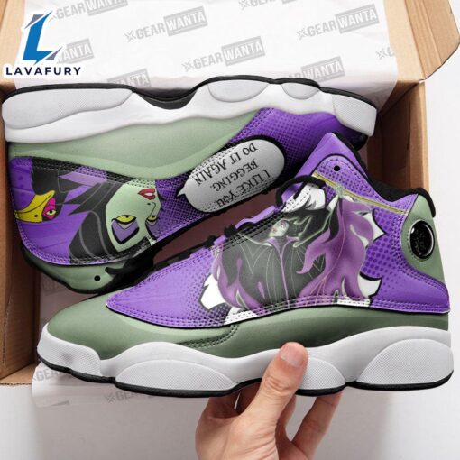 Maleficent J13 Sneakers Custom Comic Style Shoes