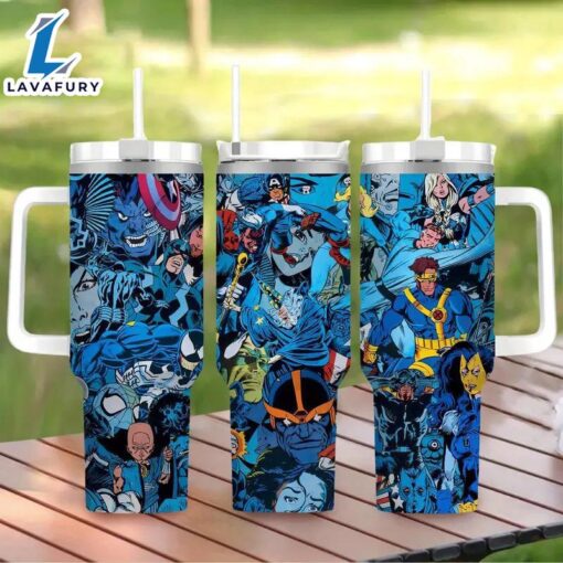 Marvel And DC Characters Design Leakproof Tumbler