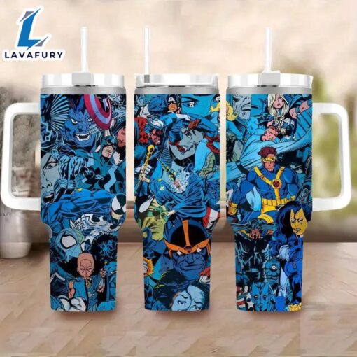 Marvel And DC Characters Design Leakproof Tumbler