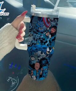 Marvel And DC Characters Design Leakproof Tumbler