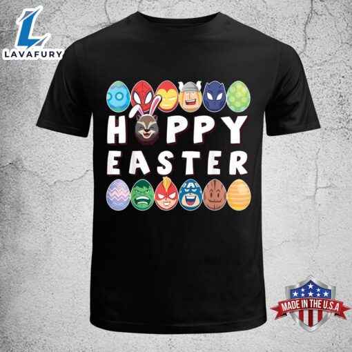 Marvel Easter Hoppy Easter Group Eggs Funny Easter Shirt