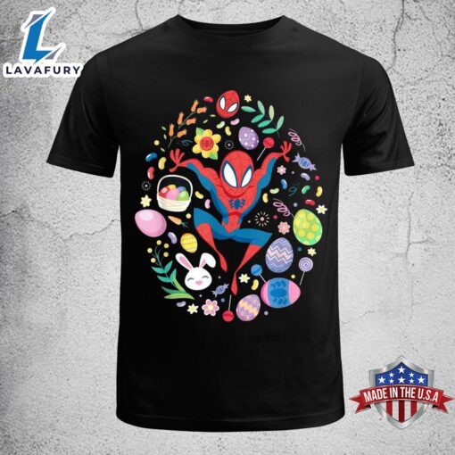 Marvel Spider-man Cartoon Easter Egg Funny Easter Shirt