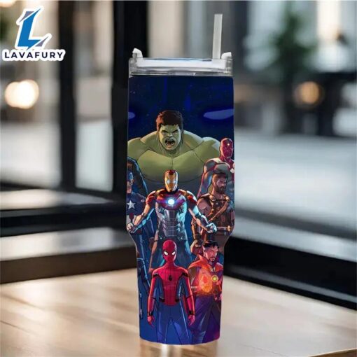 Marvel Universe 40oz Capacity Tumbler With Straw