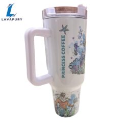 Mermaid 40 oz Travel Tumbler with Handle Magic Park Princess