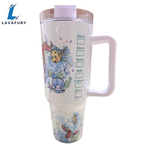 Mermaid 40 oz Travel Tumbler with Handle  Magic Park Princess