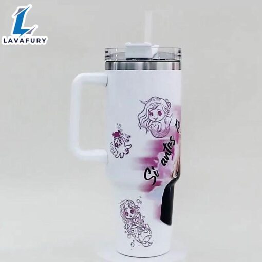 Mermaid Art 40oz Insulated Travel Mug