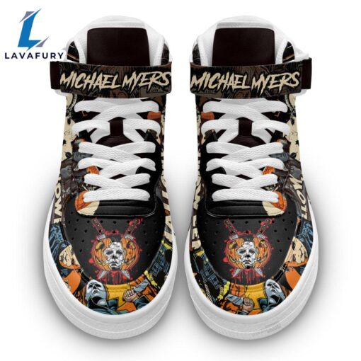 Michael Myers Shoes Custom High Top Air Force Shoes Sneakers Horror Fans