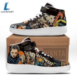 Michael Myers Shoes Custom High Top Air Force Shoes Sneakers Horror Fans