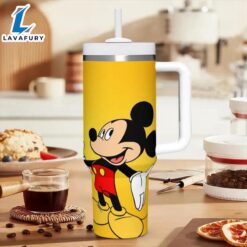 Mickey Mouse Design 40oz Insulated Tumbler With Handle