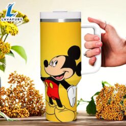 Mickey Mouse Design 40oz Insulated Tumbler With Handle