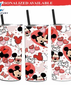 Mickey Mouse Valentine tumbler