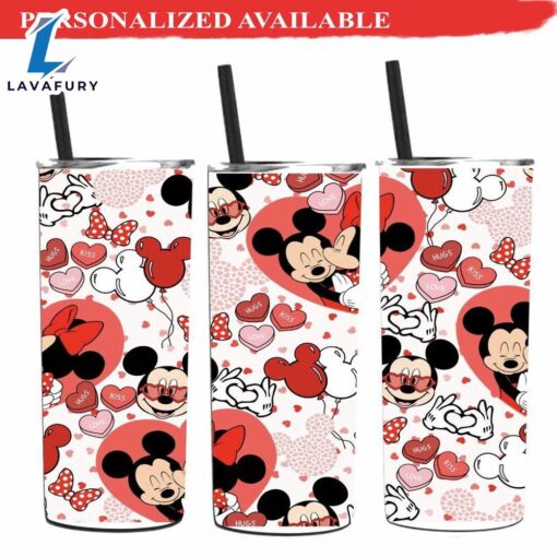 Mickey Mouse Valentine tumbler