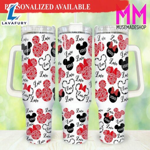 Mickey Valentines 40oz Tumbler with Handle – 40oz Tumbler with Handle