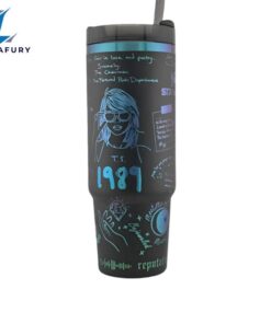 Midnight Themed 40 Oz Tumbler With Handle