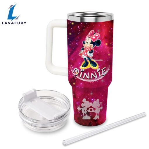 Minnie Mouse Castle Printed Glitter Pattern Tumbler