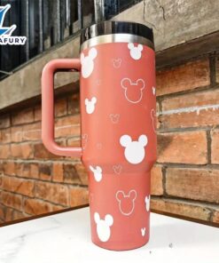 Mission Mouse Design 40oz Insulated Tumbler With Handle