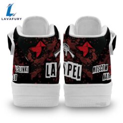 Money Heist High Top Air Force Shoes Custom Sneakers Fans