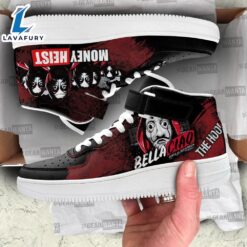 Money Heist High Top Air Force Shoes Custom Sneakers