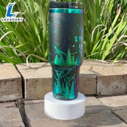 Mountain And Compass Design 40oz Insulated Tumbler