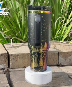 Mountain And Compass Design 40oz Insulated Tumbler