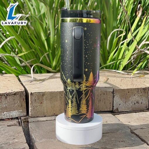 Mountain And Compass Design 40oz Insulated Tumbler