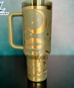 Nature Inspired Customised 40oz Tumbler With Handle