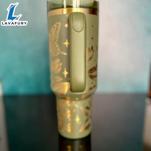 Nature Inspired Customised 40oz Tumbler With Handle