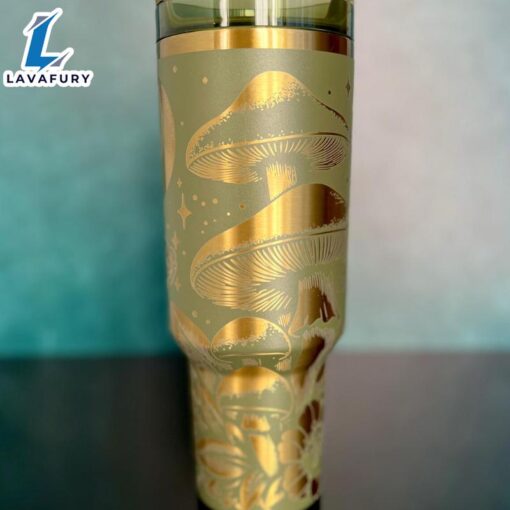 Nature Inspired Customised 40oz Tumbler With Handle