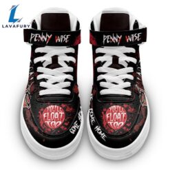 Pennywise IT Shoes Custom High Top Air Force Shoes Sneakers Horror Fans