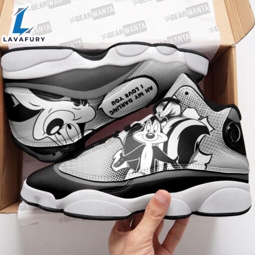 Pep? Le Pew J13 Sneakers Custom Comic Style Shoes