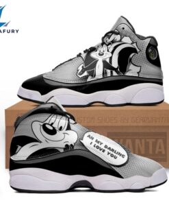 Pep? Le Pew J13 Sneakers Custom Comic Style Shoes