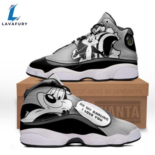 Pep? Le Pew J13 Sneakers Custom Comic Style Shoes