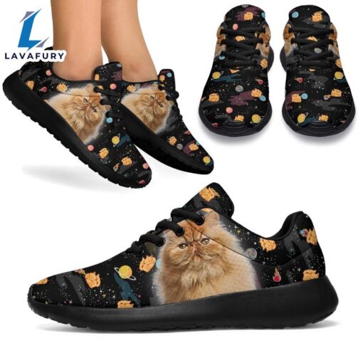 Persian Cat Sneakers Sporty Shoes For Cat Lover