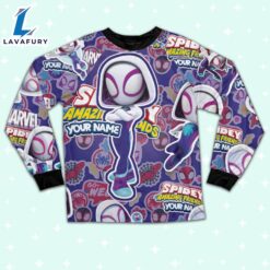 Personalized Name Ghost Spider Girl Spidey and His Amazing Friends Pajamas - Family Disneyland Matching Pajamas Set