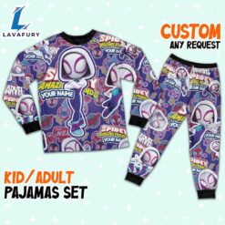 Personalized Name Ghost Spider Girl Spidey and His Amazing Friends Pajamas - Family Disneyland Matching Pajamas Set