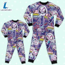 Personalized Name Ghost Spider Girl Spidey and His Amazing Friends Pajamas - Family Disneyland Matching Pajamas Set