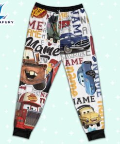 Personalized Name Lighting Mcqueen 95 With Friend Pajamas Set - Family Disneyland Matching Pajamas Set