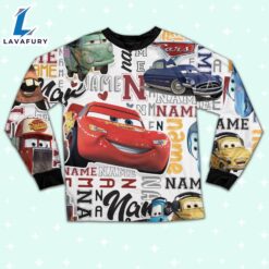 Personalized Name Lighting Mcqueen 95 With Friend Pajamas Set - Family Disneyland Matching Pajamas Set