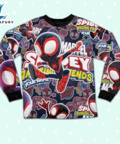 Personalized Name Milesspidey and His Amazing Friends Cute Pajamas - Family Disneyland Matching Pajamas Set