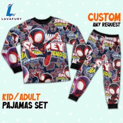 Personalized Name Milesspidey and His Amazing Friends Cute Pajamas - Family Disneyland Matching Pajamas Set