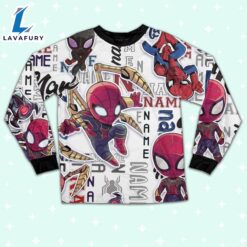 Personalized Name Peter Parker Spider Man Friends Comic Pajamas - Movie Cartoon Holiday Pajamas